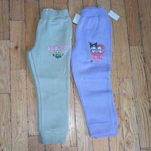 NEW! Keroppi and Kuromi Kids Jogger Pants Size XS(6) *C17